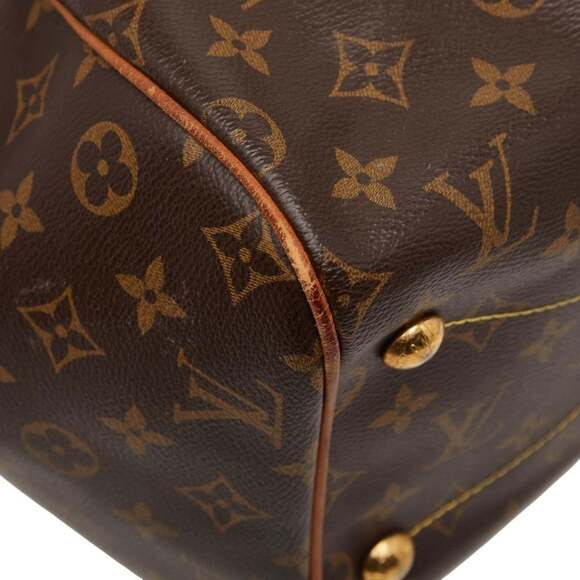 LOUIS VUITTON Authentic Brown Monogram Leather Bag - Picture 5 of 13